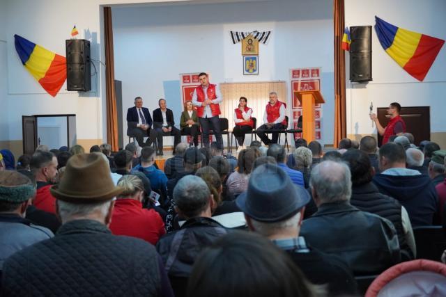 Gheorghe Șoldan a participat la o întâlnire cu circa 200 de locuitori ai comunei Bălăceana