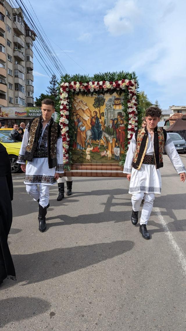 Procesiune de Florii, pe străzile Sucevei