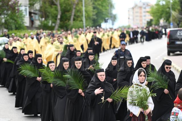 Procesiune de Florii, pe străzile Sucevei. Foto artistul