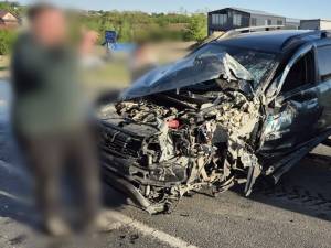 Accident la Salcea, între un autoturism şi o autoutilitară