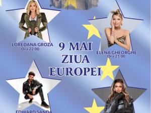 Loredana Groza, Elena Gheorghe, Edward Sanda și Iuliana Beregoi, în concert la Suceava, de Ziua Europei