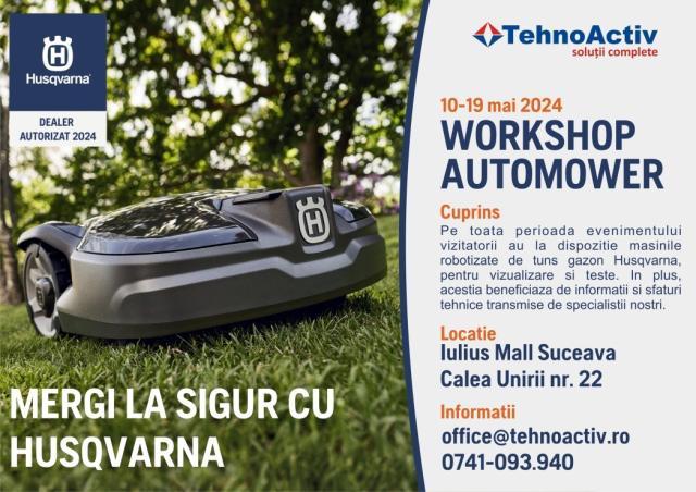 Prezentare maşini robotizate de tuns gazon Husqvarna