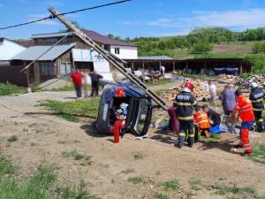 Accident cu cinci răniți pe E 85, la Roșiori