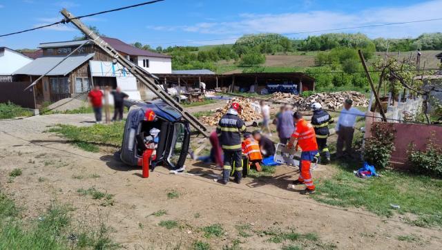 Accident cu cinci răniți, pe E 85, la Roșiori