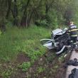 Trafic blocat pe E 85 după un impact violent între două mașini