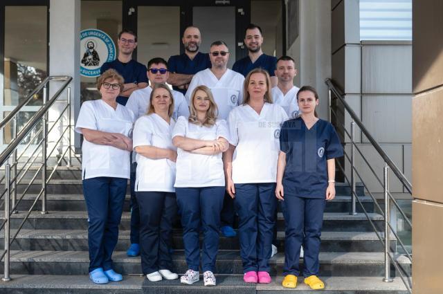 Echipa medicală care tratează accidentul vascular cerebral acut la spitalul din Suceava