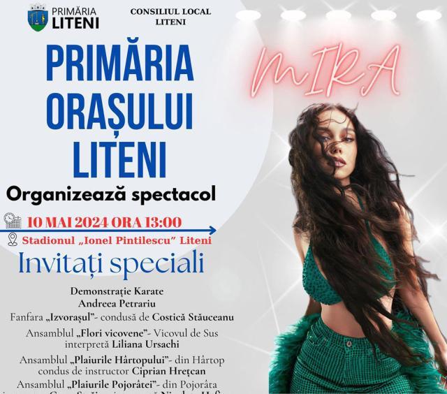 Evenimente de amploare organizate de Primăria Liteni de Izvorul Tămăduirii