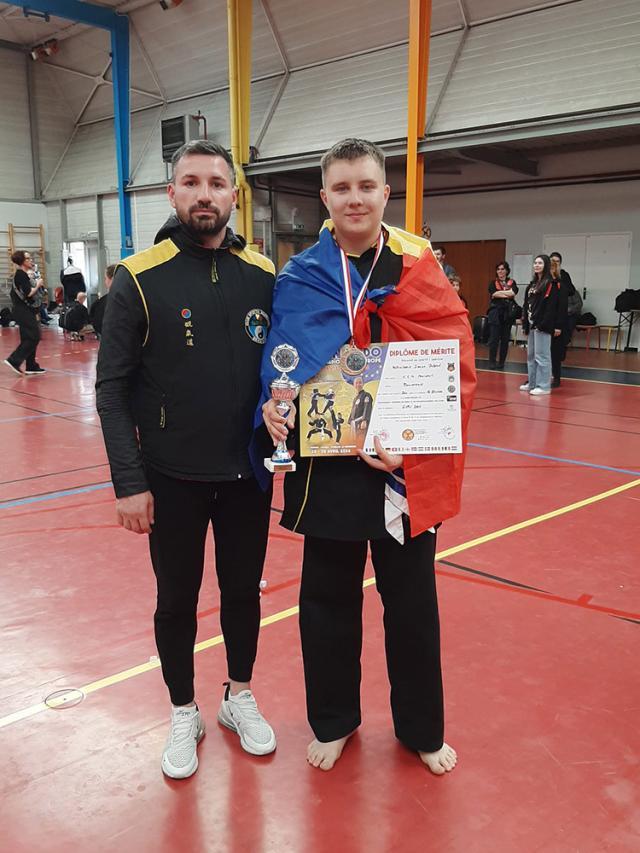 Medalie de bronz pentru un elev militar, la Campionatul European de Qwan Ki Do, în Franța