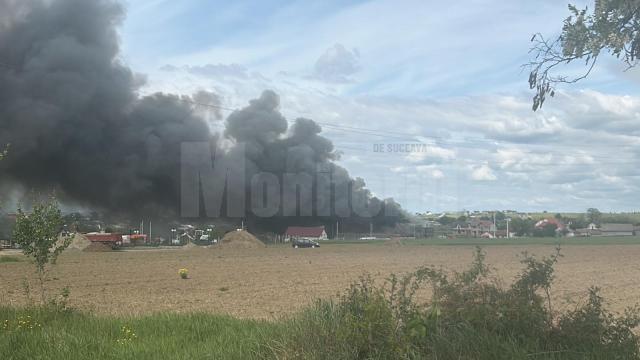 Incendiu violent la Salcea