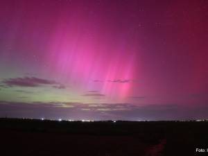 Furtuna solară de vineri seara.  FOTO Ionel Curcan