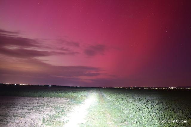 Furtuna solară de vineri seara.  FOTO Ionel Curcan