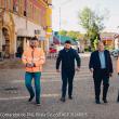 Gheorghe Flutur pe șantierele din Rădăuți, alături de primarul Bogdan Loghin: ...