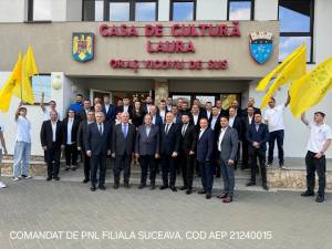 Gheorghe Flutur a fost prezent la lansarea candiaturii liberalului Vasile Iliuț pentru un nou mandat de primar al orașului Vicovu de Sus