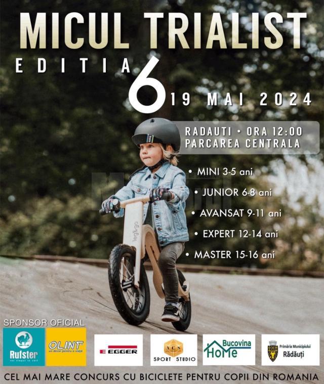 Concursul dedicat copiilor, ”Micul Trialist” se dorește a fi cel mai mare concurs de biciclete pentru copii din țară, cu un traseu special conceput