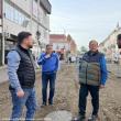 Președintele CJ Suceava, Gheorghe Flutur, și primarul Bogdan Loghin au verificat lucrările din zona centrală a municipiului Rădăuți