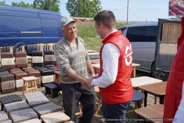 Gheorghe Șoldan a prezentat programul său de dezvoltare a județului localnicilor din Milișăuți