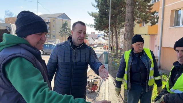 Lucian Harșovschi a verificat în teren lucrările demarate de municipalitate