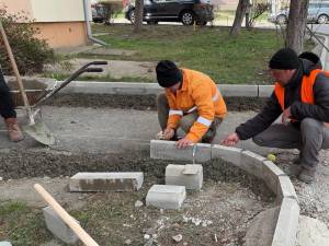 Lucrări de reabilitare și modernizare în cartierul Burdujeni, în Cuza Vodă III