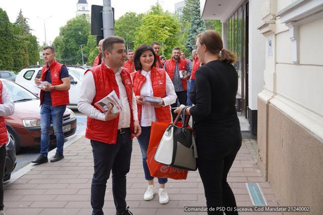 Candidatul PSD pentru președinția Consiliului Județean Suceava, Gheorghe Șoldan, a discutat cu sucevenii din mai multe zone ale municipiului