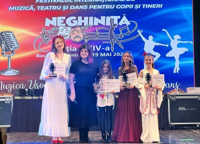 Premii importante pentru copiii suceveni la un concurs de canto - muzică ușoară, desfășurat la Bacău