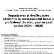 Broșura de admitere la liceu, 2024 – 2025, este disponibilă online