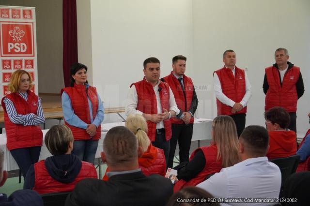 Candidatul PSD la președinția Consiliului Județean Suceava, deputatul Gheorghe Șoldan, a participat la un eveniment electoral la Șerbăuți