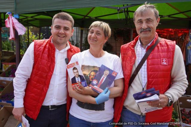 Gheorghe Șoldan și Adrian Posa, întâlniri cu locuitorii din Câmpulung Moldovenesc