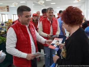 Gheorghe Șoldan și Adrian Posa, întâlniri cu locuitorii din Câmpulung Moldovenesc