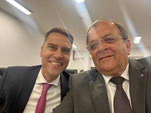 Gheorghe Flutur s-a întâlnit cu președintele Camerei de Comerț și Industrie Româno-Germane, Sebastian Metz