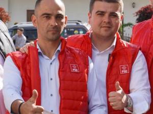 Candidatul PSD la Primăria Vatra Moldoviței și Gheorghe Șoldan