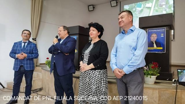 Liderii PNL Suceava, în campanie electorală alături de candidații la funcțiile de primari la Horodniceni și Drăgoiești