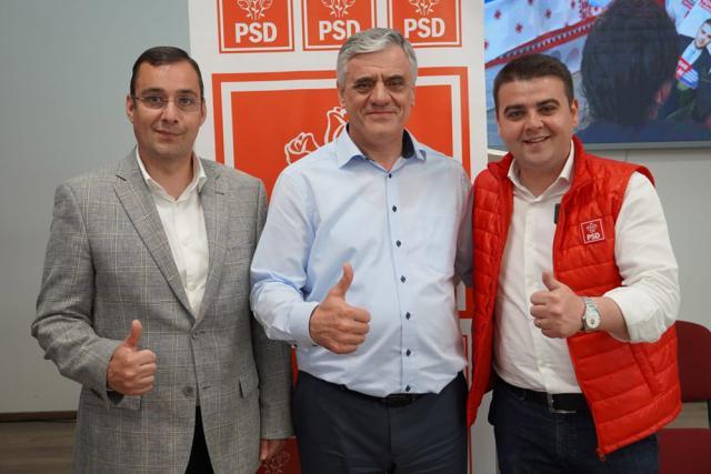 Secretarul de stat Gabriel Bunduc, Ioan Pavăl și Gheorghe Șoldan