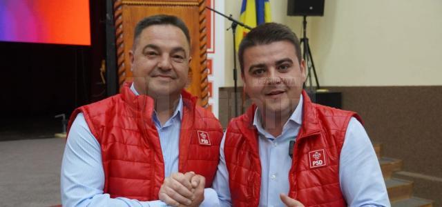 Gheorghe Șoldan și candidatul PSD pentru Primăria Vama, Constantin Ciosnar