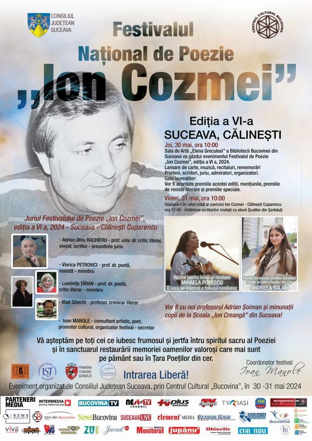 Festivalul Național de Poezie „Ion Cozmei”, ediția a VI-a.