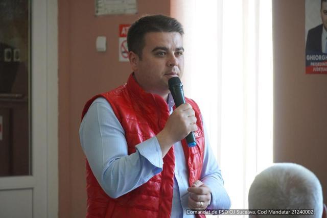 Candidatul PSD la funcția de președinte al Consiliului Județean Suceava, deputatul Gheorghe Șoldan