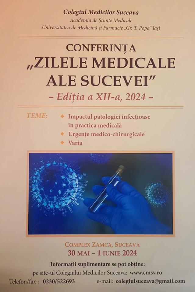 Personalități ale lumii academice și ale practicii, la „Zilele medicale ale Sucevei”