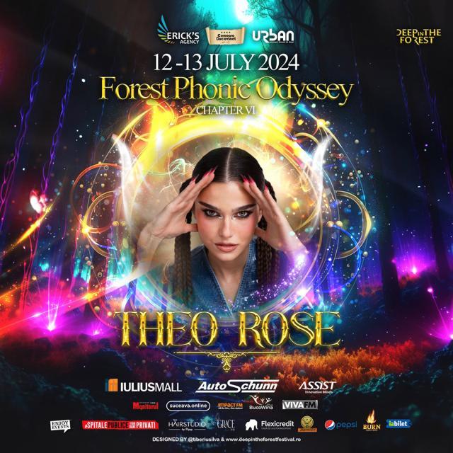 Theo Rose și Connect-R, pe scena festivalului „Deep in the forest”, din 12 și 13 iulie