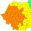 Cod galben și cod portocaliu de furtuni în aproape toată țara