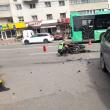 Motociclist rănit într-un accident, în cartierul sucevean George Enescu