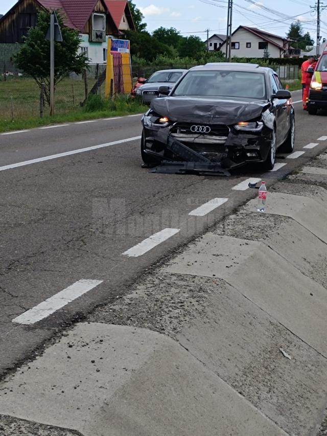 Mașina implicată în accident