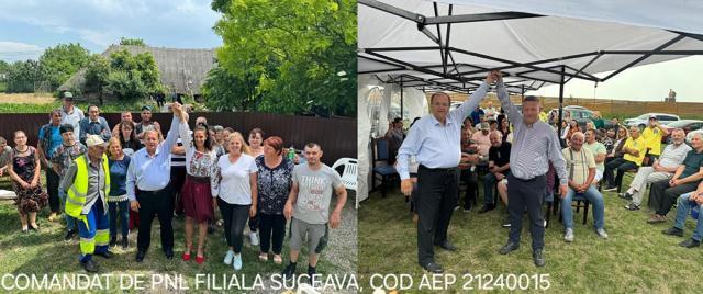 Gheorghe Flutur alături de candidații PNL pentru Primăriile din Forăști și Drăgușeni