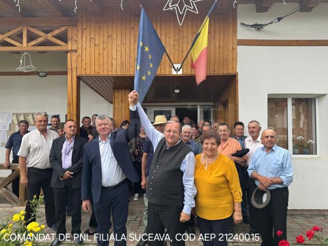 Președintele PNL Suceava, Gheorghe Flutur, la întâlniri electorale la Horodnic de Jos și Poieni-Solca