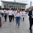 Membrii și susținătorii partidelor din Alianța Dreapta Unită au participat la un marș de susținere a candidaturii lui Marian Andronache pentru Primăria Suceava