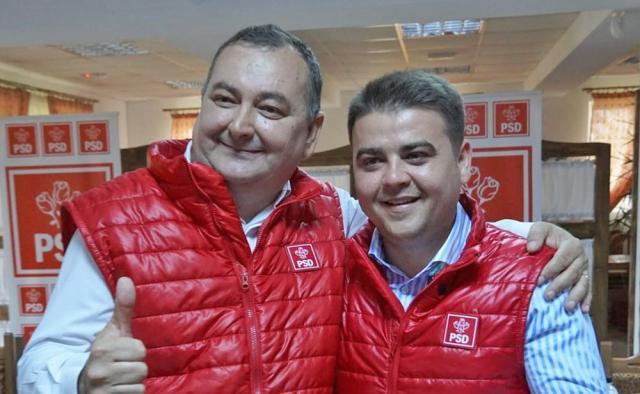 Gheorghe Șoldan alături de candidatul PSD pentru Primăria Bilca, Corneliu Savu