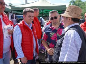 Gheorghe Șoldan a discutat cu sute de oameni în piața din comuna Arbore