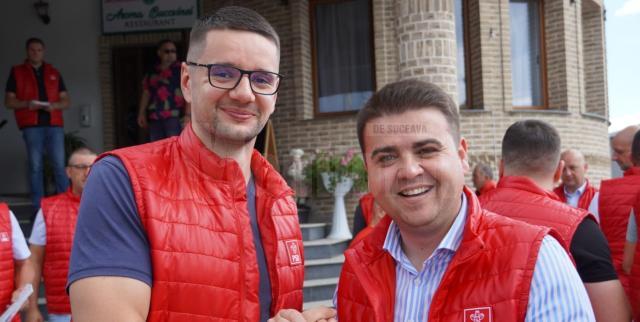 Gheorghe Șoldan alături de tânărul antreprenor Robert Șröder