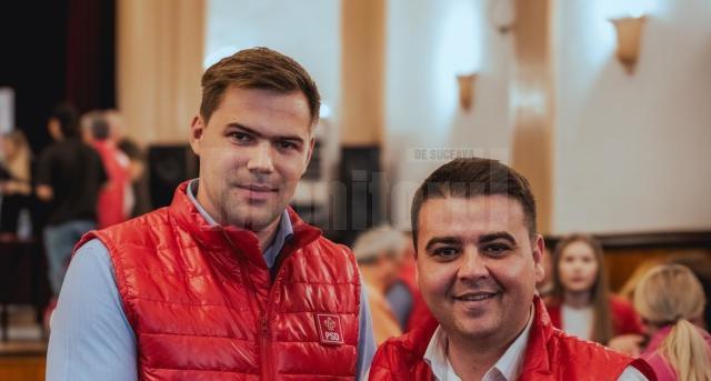 Gheorghe Șoldan alături de candidatul PSD pentru Primăria Brodina, Stefan Ursaciuc