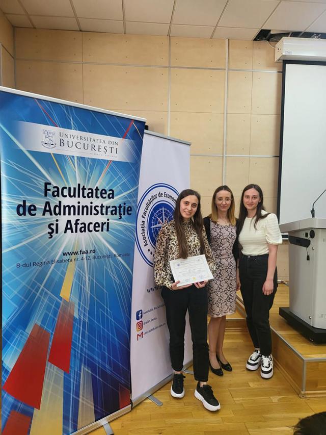 Studente ale Facultății de Economie, Administrație și Afaceri, premiate la Olimpiada Economiştilor în Formare