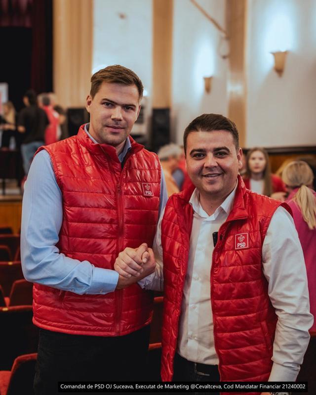 Gheorghe Şoldan alături de candidatul PSD pentru Primăria Brodina, Stefan Ursaciuc