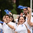 Entuziasm pe străzile orașului, la marșul absolvenților Universității „Ștefan cel Mare”